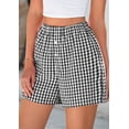 thumbnail image 4 of SMZ Womens Boxer Shorts 2025 Summer Casual Lounge Sleep Gingham Pajama Y2K Plaid Short Pants with Pockets, 4 of 6