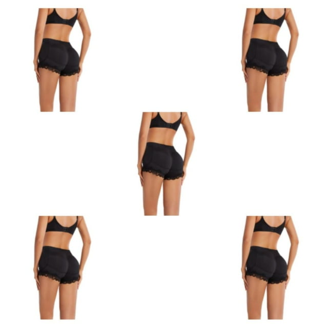 Youkk 1/2/3/5 Control With Sponge Pads For Comfortable And Curvaceous Butt Sponge black 5XL 5PCS