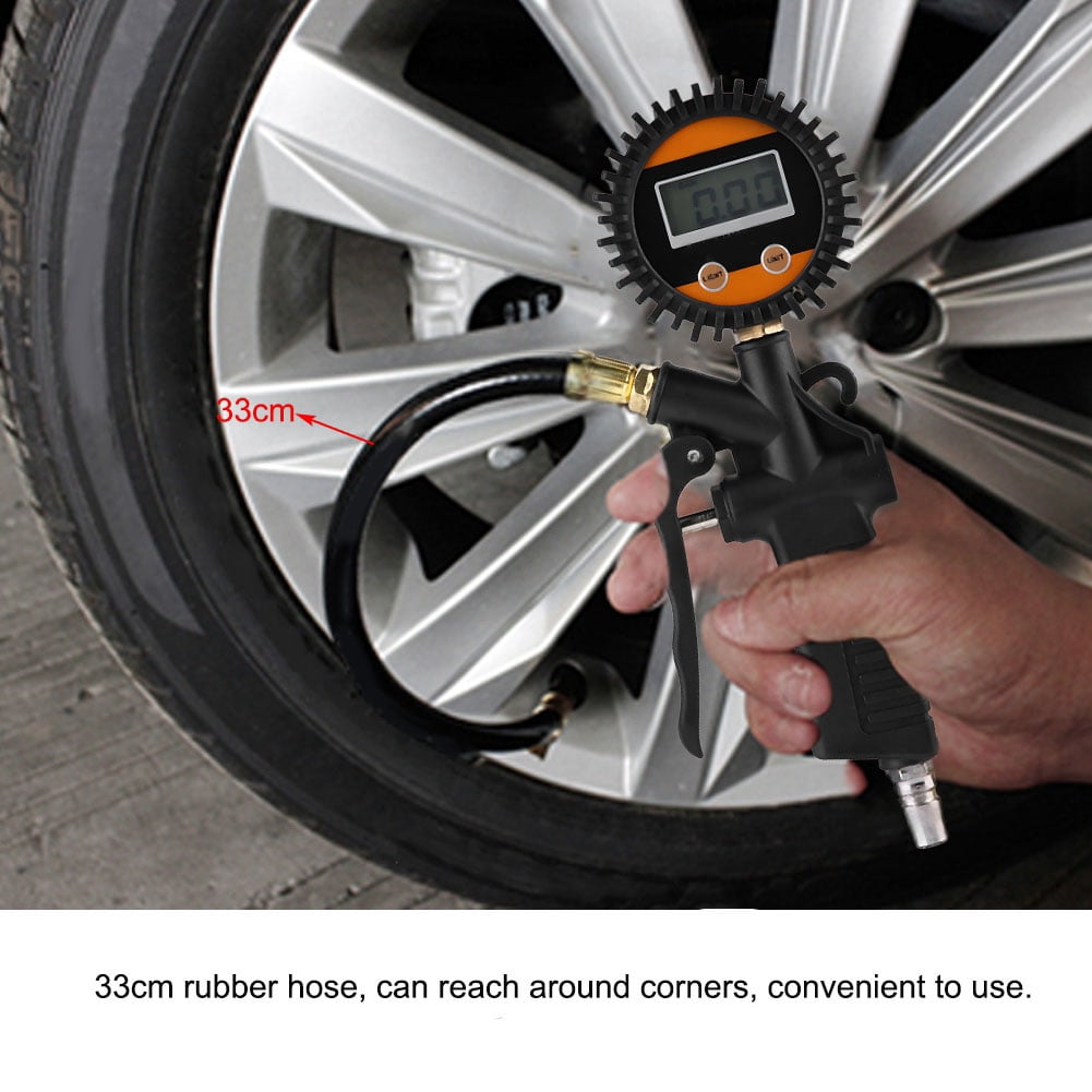 Universal Digital Tire Inflator Pump Gun for Quick and Accurate Tire Inflation