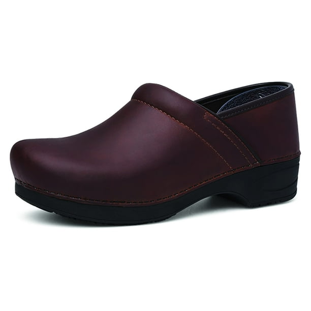 Zapatos Dansko XP 2.0 Brown Oiled Zueco para hombre, talla 9.5-10