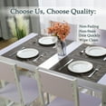 thumbnail image 3 of PiccoCasa Placemats PVC Non-slip Mats Rectangle Leaf Pattern, Coffee Color, 4pcs, 3 of 7