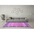thumbnail image 3 of Ahgly Company Indoor Rectangle Oriental Purple Modern Area Rugs, 3' x 5', 3 of 4