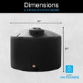 thumbnail image 3 of Norwesco Water Tank with 16" Lid, Outdoor Storage Container, 1550 Gallon, Black, 3 of 5