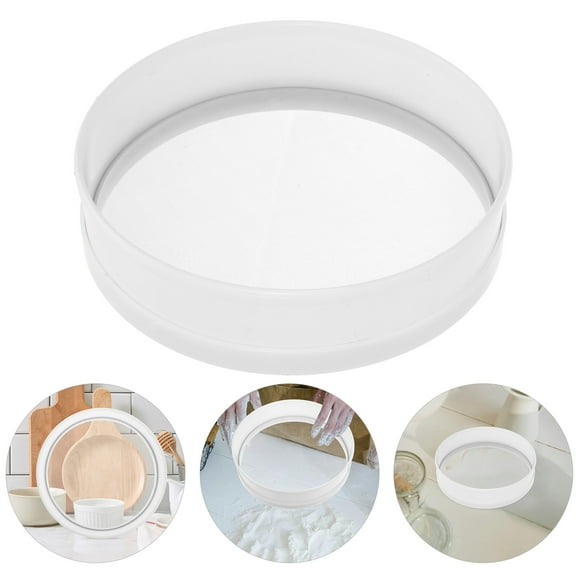 WHAMVOX Stainless Steel Flour Sifter Convenient Round Flour Sifter Large Flour Sifter Fine Mesh Flour Sifter Stainless Steel Flour Sieve Powder Sugar Sifter Baking Flour Sieve