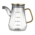 thumbnail image 3 of Botella Grande De Vidrio Para Aceite De Cocina Sunnimix Dispensador De Aceite Y Vinagre Con Asa Y Tapa 500 Ml, 3 of 8