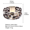 thumbnail image 2 of Pulsera Dinheiro de piel sintética, pulsera con estampado de leopardo., 2 of 5