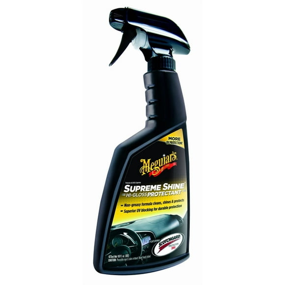 Meguiars Nettoyant pour Intérieur G4016 Classic Series.; à Utiliser sur Vinyle/caoutchou/plastique; Brillance Suprême; Non Parfumé; Bouteille Vaporisateur de 16 Onces