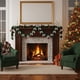 thumbnail image 5 of Guirnalda de colgante de árbol de Navidad | Cinta Floral de 2m con Pompones, Plástico Multicolor | Decoración festiva reutilizable para barandillas de escaleras, ventanas, chimenea, incluye 12 nudos, 5 of 6