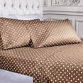 thumbnail image 2 of Superior 600 Thread Count Solid 3-Piece Luxury Cotton Blend Taupe Sheets, Twin XL, 2 of 11
