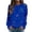 Blue, variant on Halloween-Themed Casual Pullover for Wear Cozy Long Sleeve Loose-Fit Sweater for Autumn and Winter Party-Ready Outerwear Comfortable and Blue L
