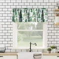 thumbnail image 2 of Green Forest Tree Valance Curtain, Pine Coniferou Trees Forest Watercolor Design Windows Curtain Valance for Kitchen Dining Room Canteens Home Decor, One Panel 54x18in, 2 of 6