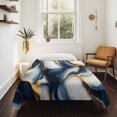 thumbnail image 4 of Navy Blue Marble Tapestry for Bedroom Wall Hanging Tapestry, Gold Modern Art Ceiling Backdrop Tapestries Poster Blanket Wall Decor for Teens Room Living Room Dorm 39" x 59", 4 of 8