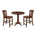 thumbnail image 6 of 36'' Round Solid Wood Dining in Espresso by International Concepts, 6 of 18
