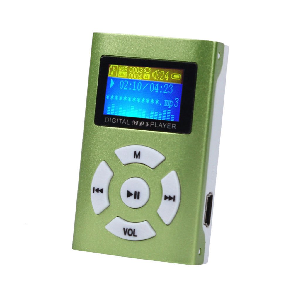 TureClos USB Digital MP3 Music Player Mini Portable Support Micro SD/TF Card Large Screen