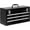 black, variant on JACK BOSS Metal Tool Box Steel 16" Inch Tool Organizer Box Durable Portable Tool Storage with Double-Lock Toolbox