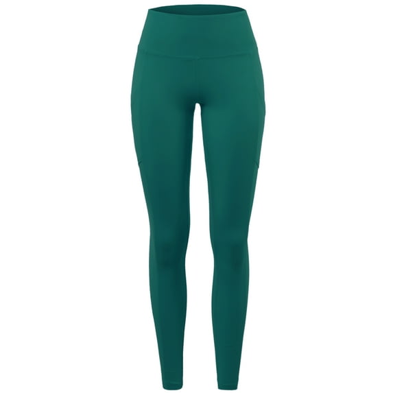 A2Y Women's High Waist Super Soft Cotton Full Length Leggings Deep Green L