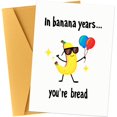 thumbnail image 1 of Tarjeta de felicitación Ethanberg divertida tarjeta de cumpleaños con pan de plátano, 1 of 7