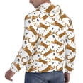 thumbnail image 6 of Fotbe Men's Hoodie with Leopard Print Pattern - Kangaroo Pocket Pullover Hooded Sweatshirt, Perfect for Daily Wear, Travel, and Home-X-Large, 6 of 7