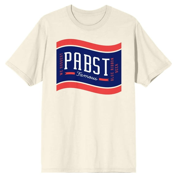 Pabst Blue Ribbon We Suggest... Men's Natural Short Sleeve Tee