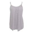 thumbnail image 4 of ZAZYULZ Shapers for Women Women's Solid Color Back Bottom Bottom Yoga Loose Vest Top(Gray,Xxxl), 4 of 5