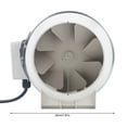 thumbnail image 5 of Miumaeov Quiet 6" Inline Duct Fan 75W 540 m ³ / h Ventilation Exhaust Blower Fans  Duct, 5 of 23