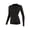 Black, variant on Women's Long Sleeve Thermal Underwear Lightweight Compression Baselayer Shirt Comfort Winter Tops