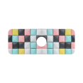 thumbnail image 7 of Yayeee Faucet Mat for Kitchen Sink 14.7" Diatomite Long Splash Guard Pad, Gray Checkered Pattern, 7 of 7