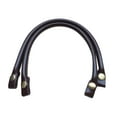 thumbnail image 1 of 2 Pieces PU Leather Bag Handles with Snap Button for Repair DIY Accessories Coffee, 1 of 4