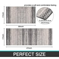 thumbnail image 3 of Boho Moroccan Kitchen Rug and Sets 2 Piece Non Skid Washable mat for Kitchen mats for Floor Farmhouse Black Bohemian Kitchen Decor (Black, One Size), 3 of 14