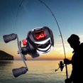 thumbnail image 1 of Carrete Baitcasting Carrete de pesca Baitcaster 7.2: 1 Relación de engranajes 3 + 1 BB para salmón izquierdo Izquierda Sharpla Carrete de pesca, 1 of 8
