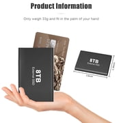 8 T Large Capacity BLACK External Storage Data Hard Drive PC/Laptop