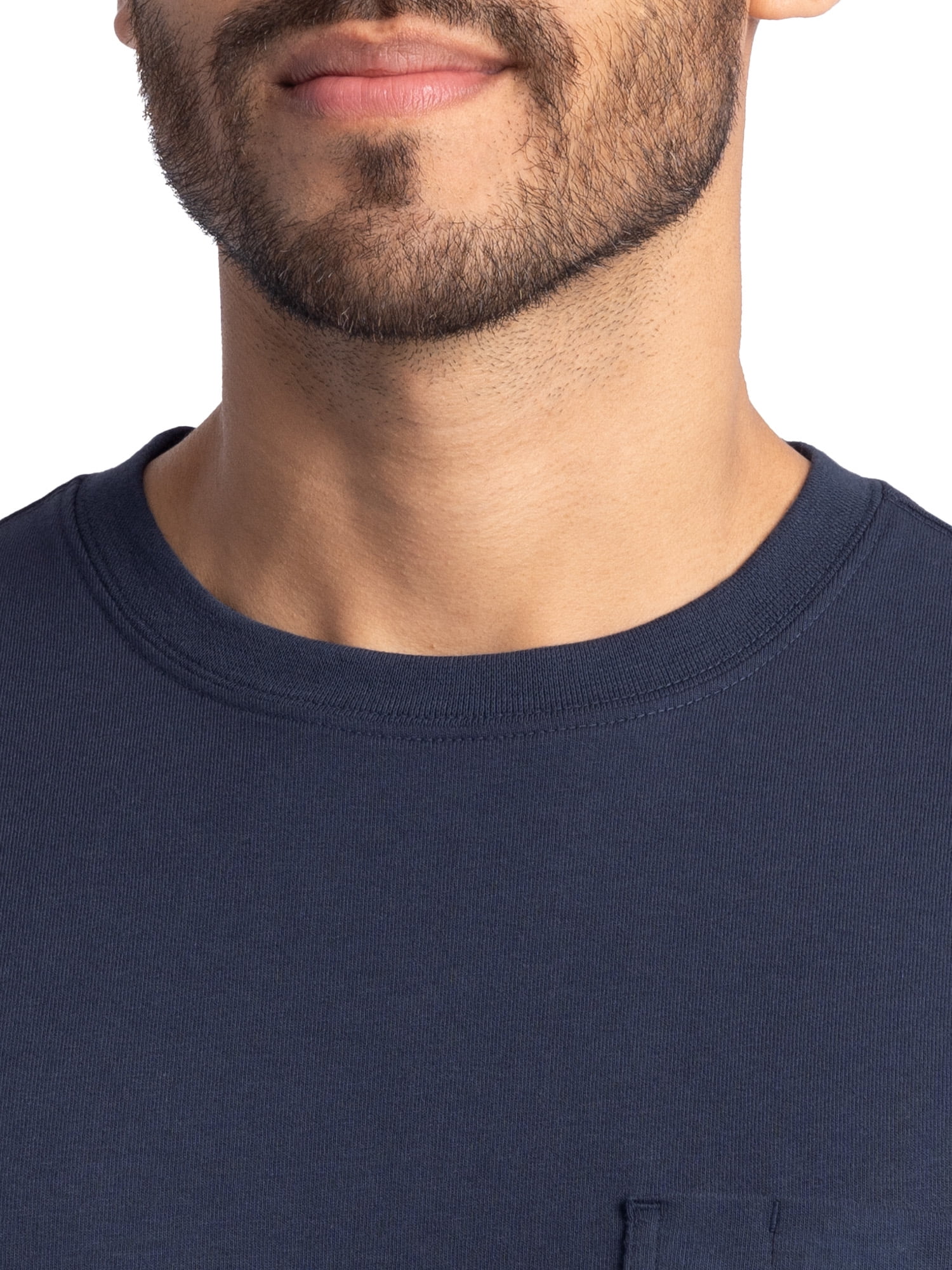 Wrangler Workwear Men's Short Sleeve Heavyweight Pocket Crew T-Shirt
