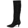 thumbnail image 2 of Journee Womens Vellia Extra Wide Calf Kitten Heel Knee High Boots, 2 of 9
