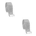 thumbnail image 1 of kurtrusly Elegant Crystal Rhinestone Ribbon DIY Sticker Silver 1.8cm 1.4cm 1.8cm 2.7cm 2Set, 1 of 6