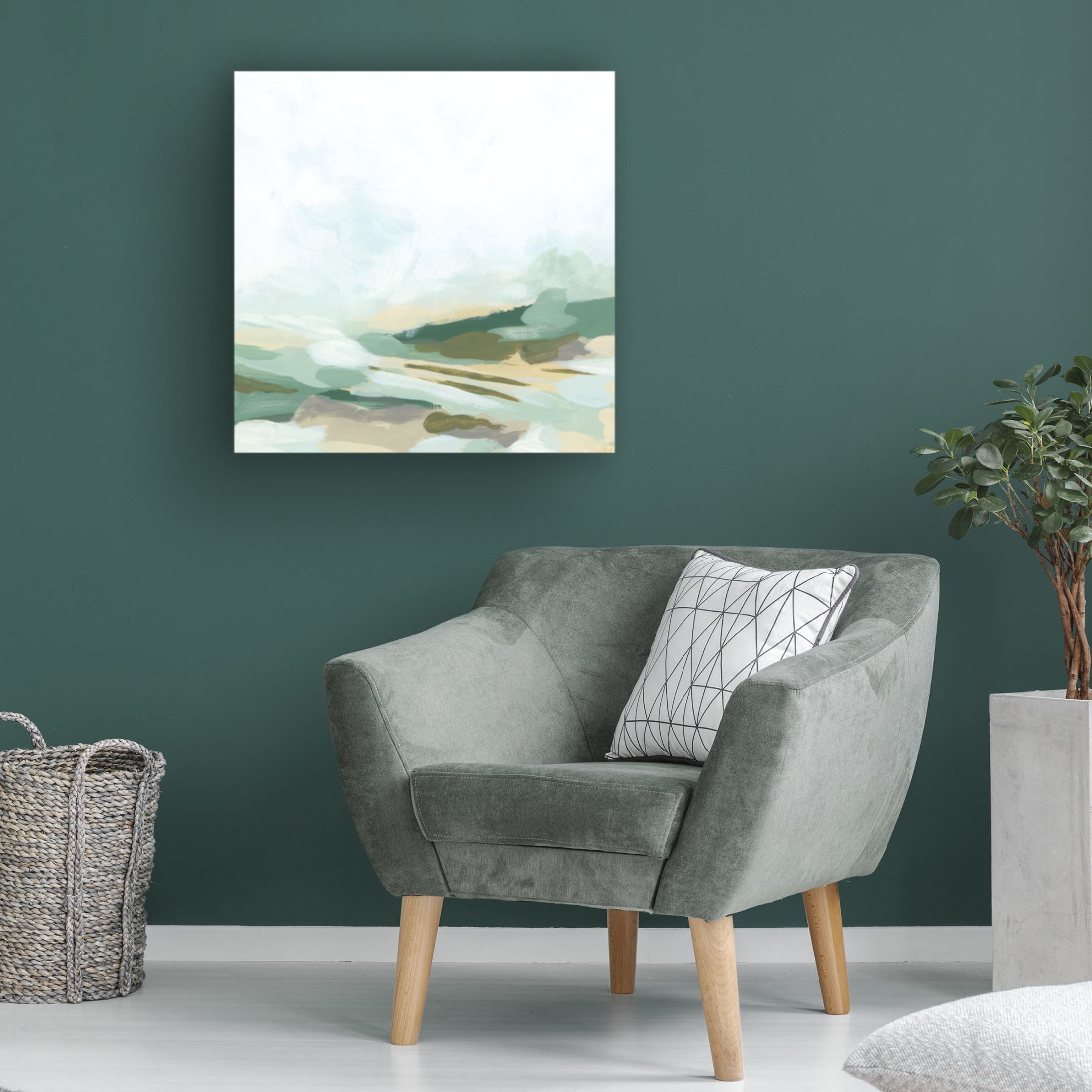 Trademark Fine Art June Erica Vess Valley Lane II Canvas Wall Art