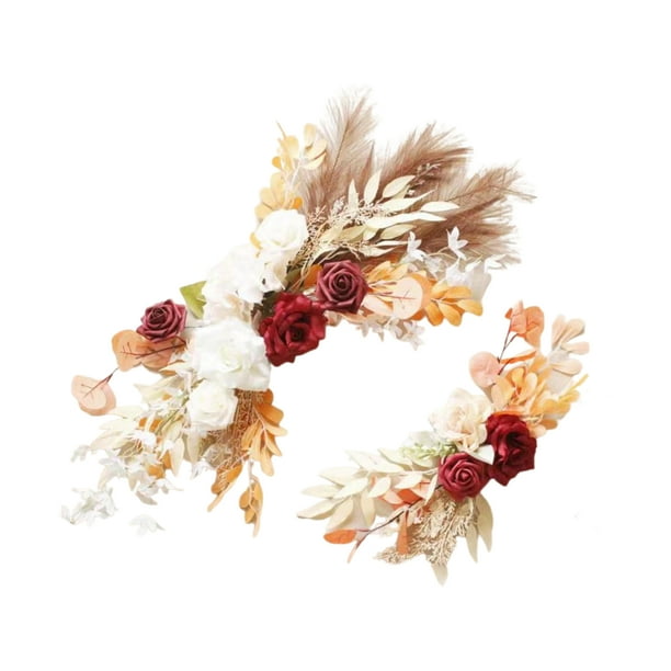 Flores artificiales botín mesa botín arco flor signo de bienvenida flor decoración de la boda Decoración de la boda arco flor bienvenida agua signo flor flores artificiales ANGGREK Otros