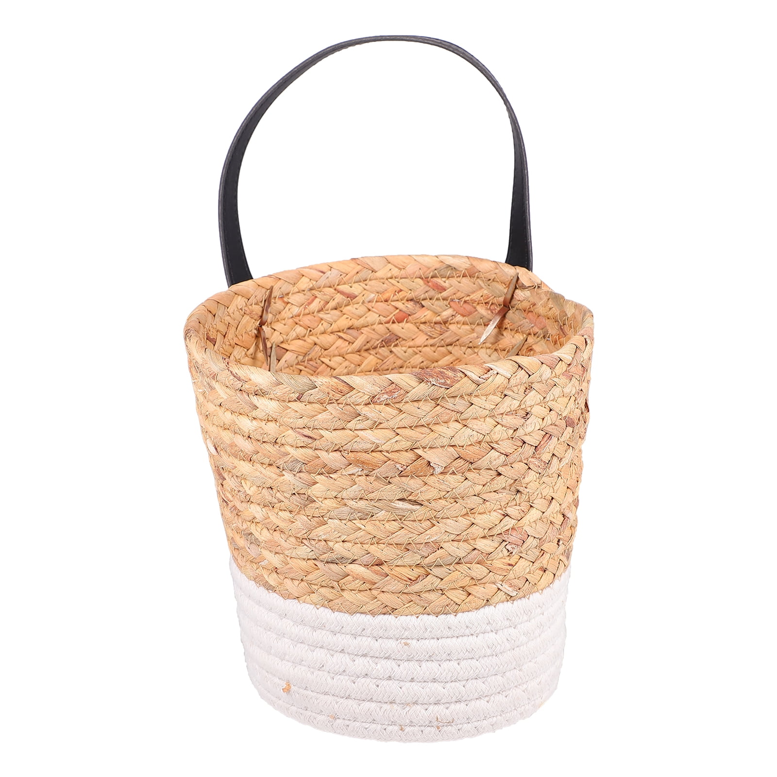 Sea Grass Woven Basket Garden Plant Basket Rustic Weaved Flower Basket