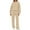 Beige, variant on Wutalume Women's Fashionable Casual 2-Piece Sportswear Set, Long Sleeve Hoodie and Wide Leg Sweatpants, Fall Winter Outfit,Beige L