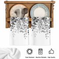 thumbnail image 5 of Grey Kitchen Towels Set of 1, Eucalyptus Leaves Absorbent Dish Towels for Kitchen, Microfiber Hand Towel, Quick Drying Tea Towel for Cleaning Decorative Dishcloths Summer Botanical Watercolor, 5 of 7