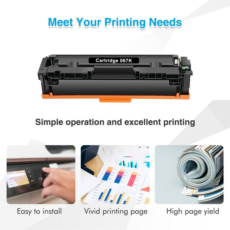 067 067H Toner Cartridge Compatible for Canon 067 CRG-067 CRG-067H