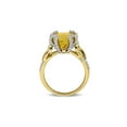 thumbnail image 3 of 4.60 Carat (Ctw) Citrine and White Topaz Ring Yellow Plated Sterling Silver for Women, 3 of 6