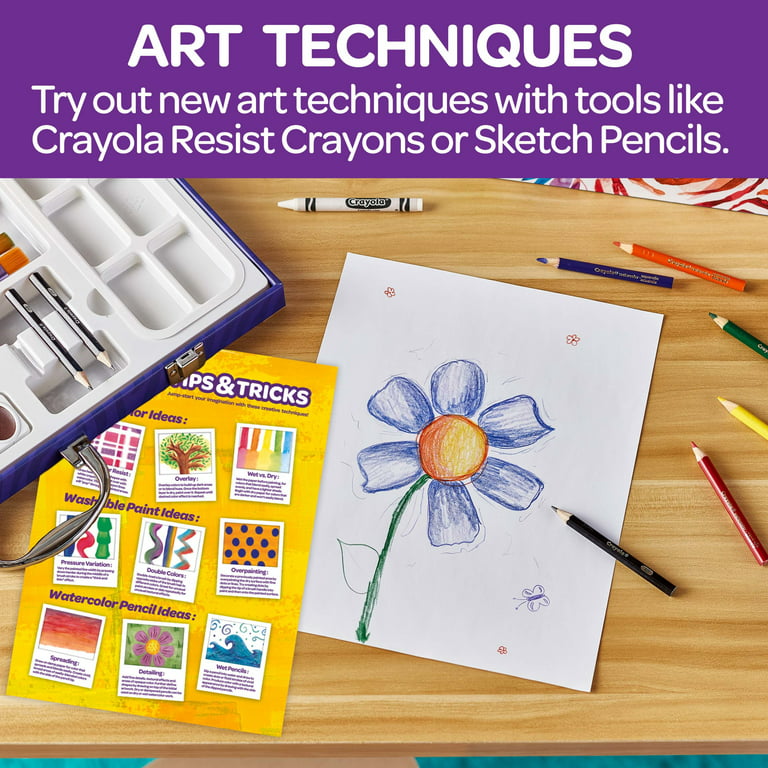 Crayola Paint and Create Easel Art Case, Painting Supplies for Kids,  Creative Toys, Child Ages 4+ 