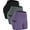 16# Black+Gray+Light Purple, variant on NELEUS Womens 4" High Waist Athletic Spandex Shorts for Yoga with Pockets 3 Packs,Black+Gray+Purple,US Size S
