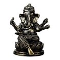 thumbnail image 2 of Lord Ganesha Estatua Ornamentada de Resina Figura Meditativa Esculpida a Mano Escultura Budista Portátil Artículo de Colección Vintage Adecuada para R Bronce 85 x 7 x 105 cm, 2 of 8