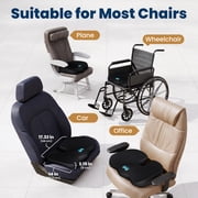 Everlasting Comfort Gel-Infused Memory Foam Seat Cushion for Office Chairs and Car
