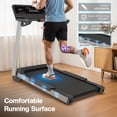 thumbnail image 4 of YZRUN Treadmills for Home with Incline, 4 HP Foldable Treadmill with Extra-large 20"x 45" Running Area, 450LBS Capacity, 10 MPH Speed, Bluetooth App and Speaker, 4 of 9