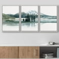 thumbnail image 2 of wall26 Framed Canvas Print Wall Art Set Misty Mountain Range Forest Lake Nature Wilderness Photography Realism Rustic Landscape Colorful Cool for Living Room, Bedroom, Office - 16"x24"x3 Wh, 2 of 5