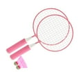 thumbnail image 2 of Children Badminton Racket Set Large Mesh Soft Anti Slip Handle Comfortable Grip Kids Badminton Rackets with 2 Balls Pink, 2 of 8