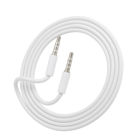 Amdohai 3.5mm Jack Auxiliary Audio Cable Male to Male Stereo Audio Extension Cord,White
