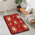 thumbnail image 3 of CURLYOOT Red Christmas Door Mat 24" x 36" Absorbent Front Doormat Entrance Mat Non-Slip Washable Welcome Mats Snowflakes Floor Mats for Entryway Indoor Outdoor, 3 of 8
